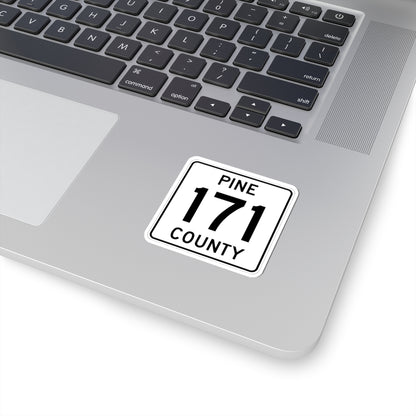 Pine County Route 171 MN (Minnesota) (Road Sign) STICKER Vinyl Kiss-Cut Decal