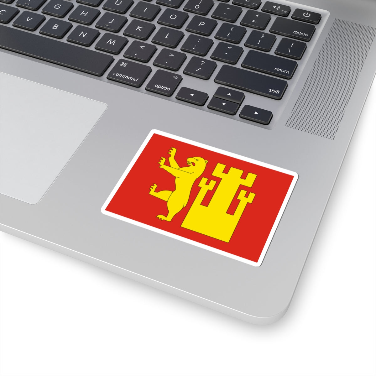 Flag of Fredrikstad (Norway) STICKER Vinyl Kiss-Cut Decal