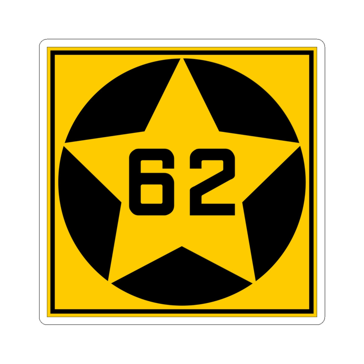 MN-62 1920 (Minnesota) (Road Sign) STICKER Vinyl Kiss-Cut Decal