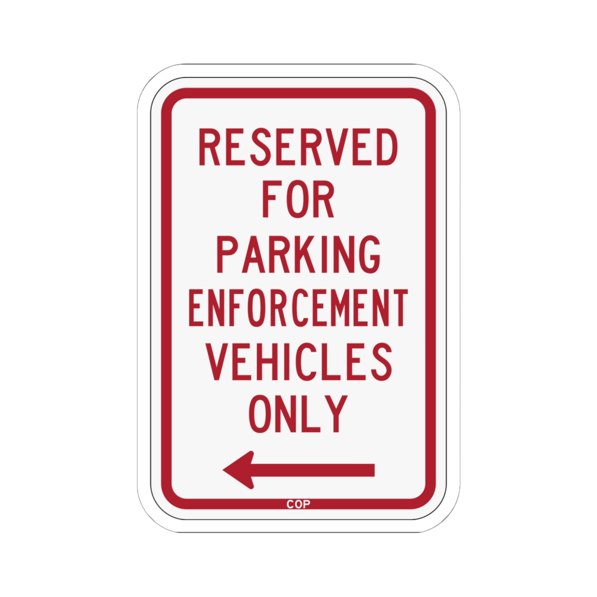 PBOT Road sign P4100L (Oregon) (Road Sign) STICKER Vinyl Kiss-Cut Decal