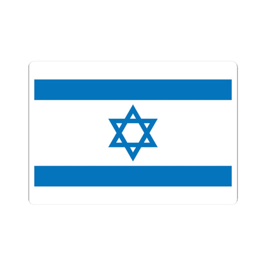 Flag of Israel Pale Blue 3-2 (Israel) STICKER Vinyl Kiss-Cut Decal
