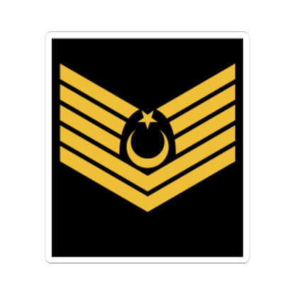 Kıdemli Üstçavuş rütbe (Turkey) (Military Rank) STICKER Vinyl Kiss-Cut Decal