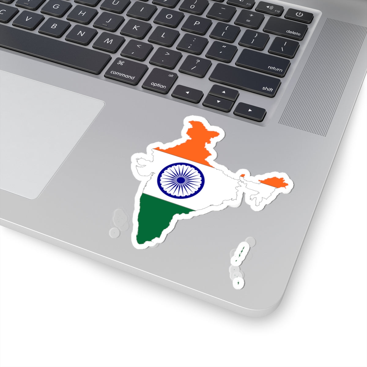 India Map And Flag Combined By Devilal (India) STICKER Vinyl Kiss-Cut Decal