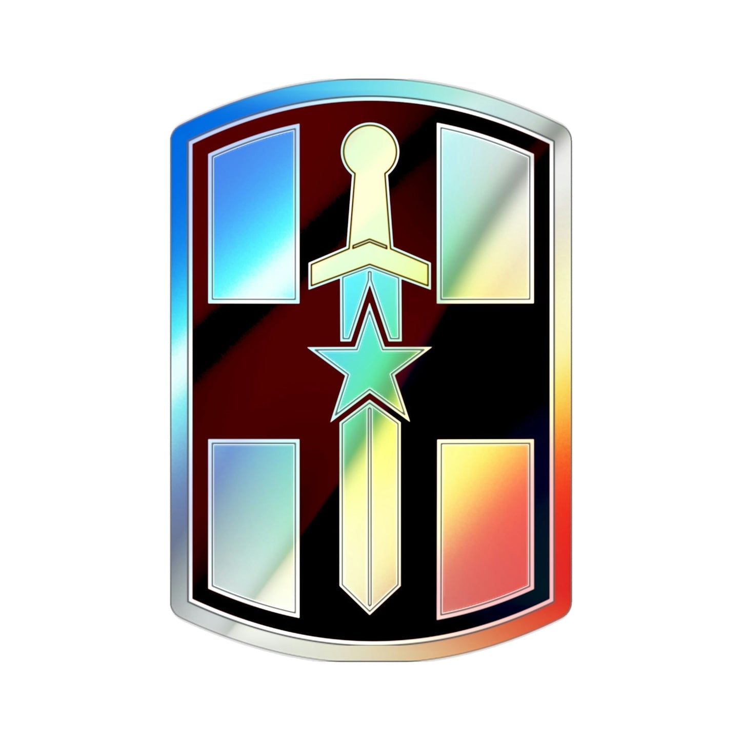 807 Medical Brigade 3 (U.S. Army) Holographic STICKER Die-Cut Vinyl Decal-2 Inch-The Sticker Space