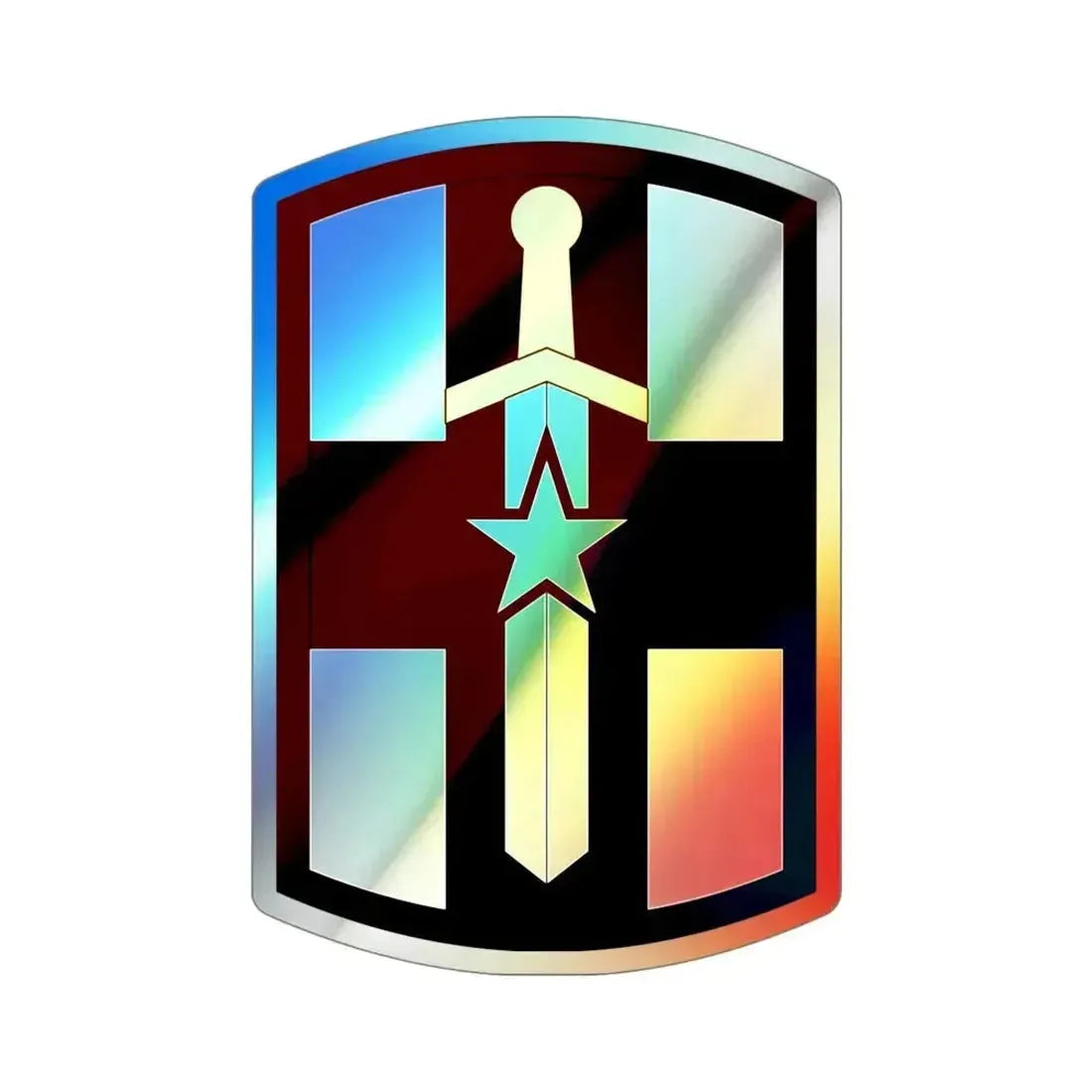 807 Medical Brigade (U.S. Army) Holographic STICKER Die-Cut Vinyl Decal 5 Inch Holographic - The Sticker Space