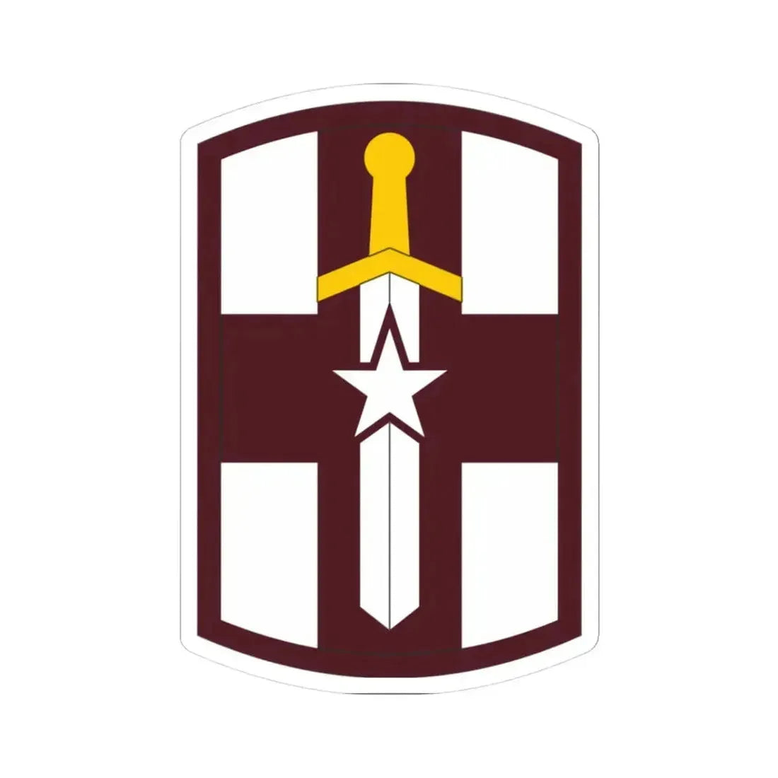 807 Medical Brigade (U.S. Army) STICKER Vinyl Kiss-Cut Decal 3 Inch White - The Sticker Space