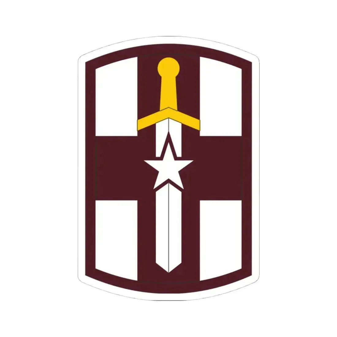 807 Medical Brigade (U.S. Army) STICKER Vinyl Kiss-Cut Decal 4 Inch White - The Sticker Space