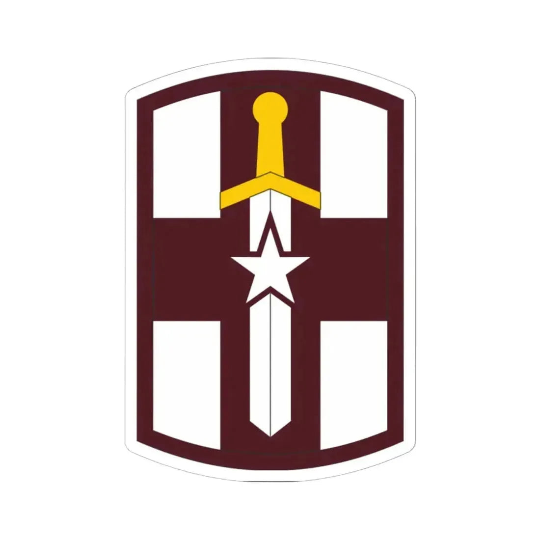 807 Medical Brigade (U.S. Army) STICKER Vinyl Kiss-Cut Decal 6 Inch White - The Sticker Space