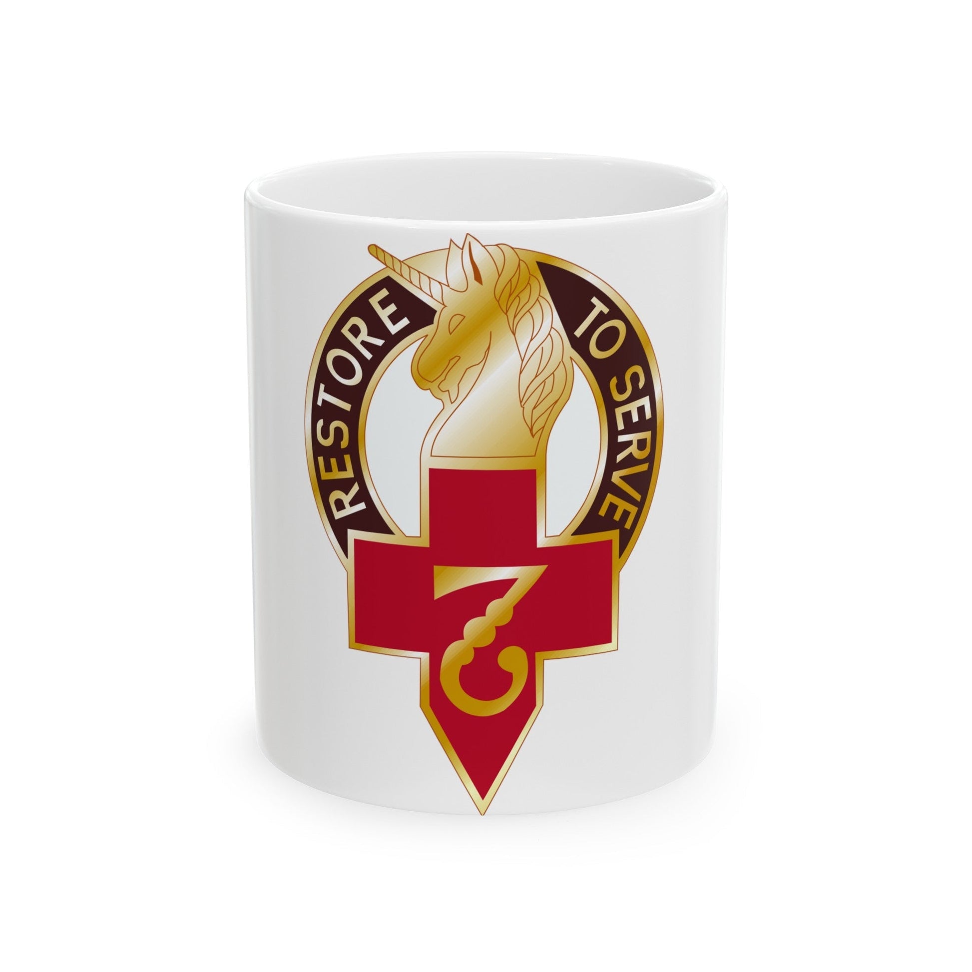 807 Surgical Hospital (U.S. Army) White Coffee Mug-11oz-The Sticker Space