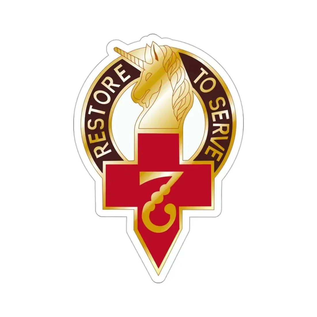 807 Surgical Hospital (U.S. Army) STICKER Vinyl Die-Cut Decal 3 Inch - The Sticker Space