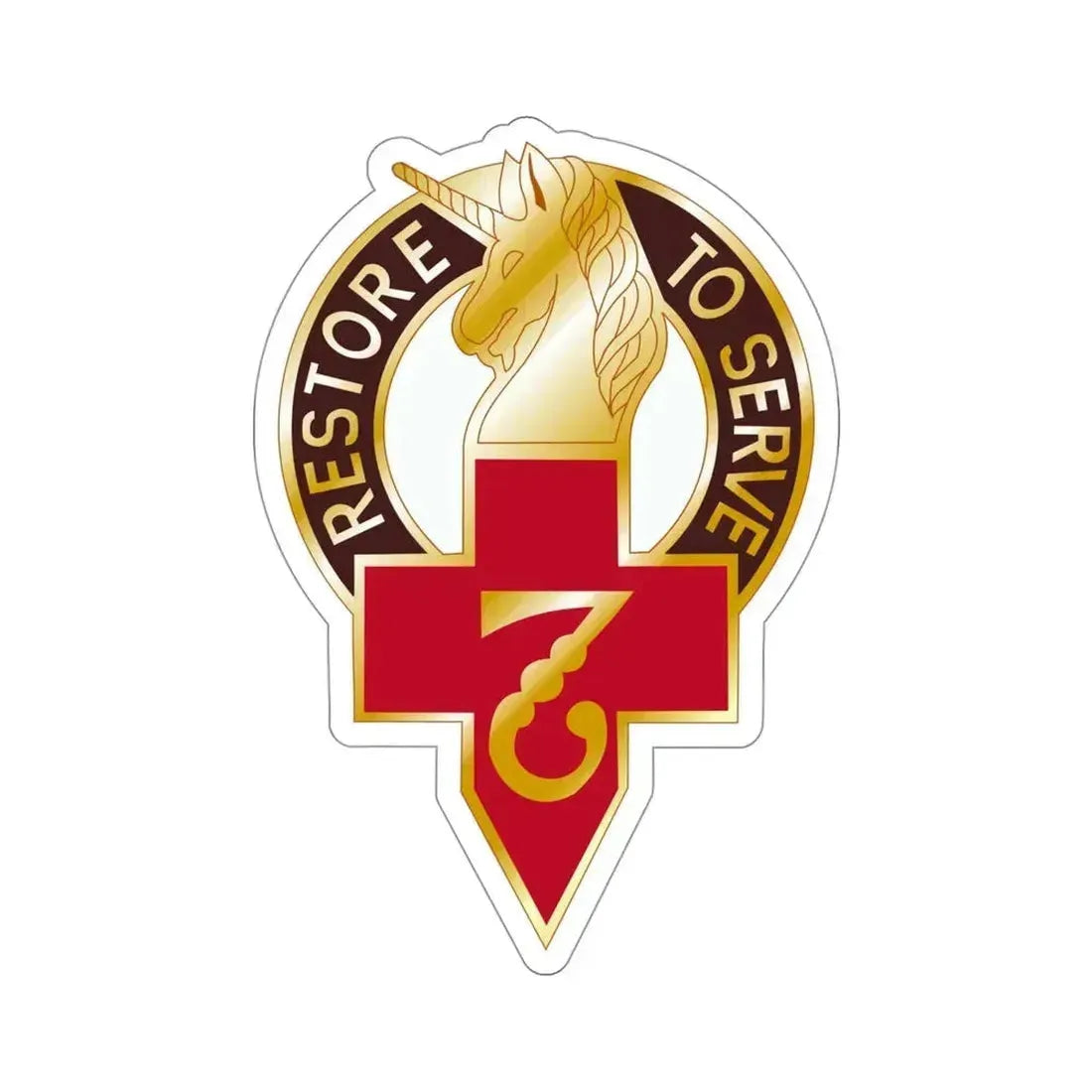 807 Surgical Hospital (U.S. Army) STICKER Vinyl Die-Cut Decal 4 Inch - The Sticker Space