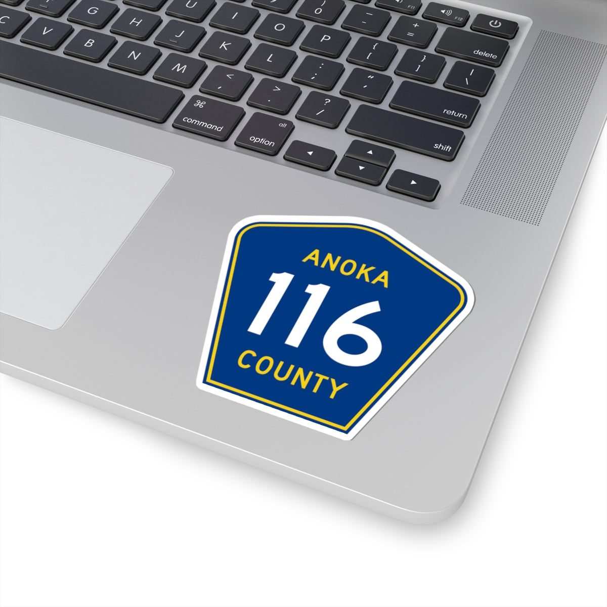 Anoka County 116 (Minnesota) (Road Sign) STICKER Vinyl Kiss-Cut Decal