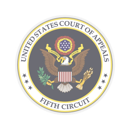 Seal of the United States Court of Appeals for the Fifth Circuit - STICKER Vinyl Kiss-Cut Decal