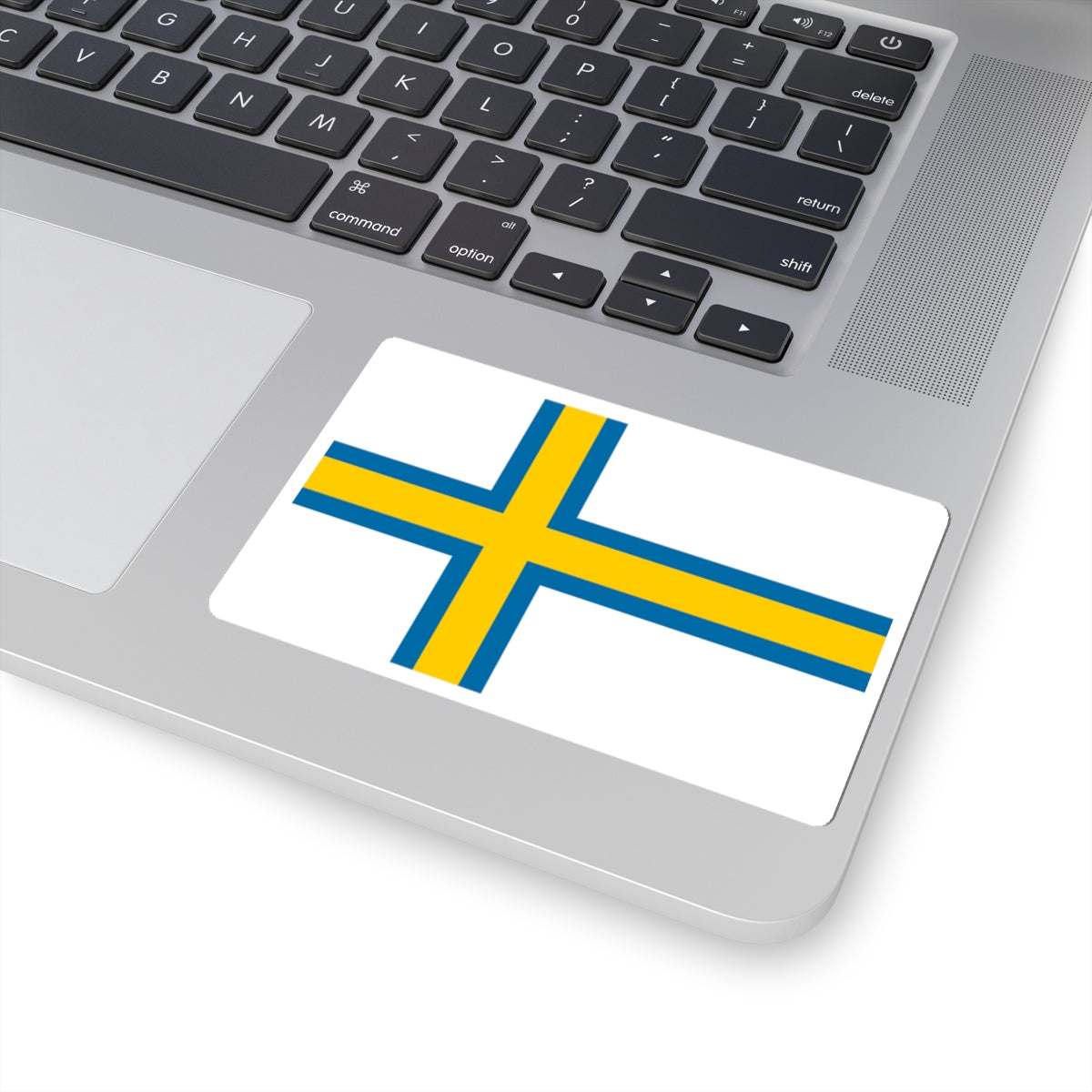 Norrland flag (Sweden) STICKER Vinyl Kiss-Cut Decal