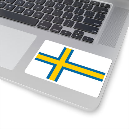 Norrland flag (Sweden) STICKER Vinyl Kiss-Cut Decal