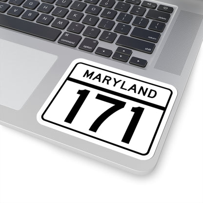 MD Route 171 (Maryland) (Road Sign) STICKER Vinyl Kiss-Cut Decal