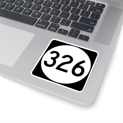 PR tertiary 326 (Puerto Rico) (Road Sign) STICKER Vinyl Kiss-Cut Decal