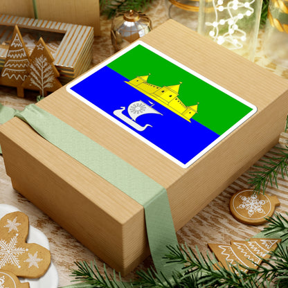 Flag Morozovka Leningrad oblast (Russia) STICKER Vinyl Kiss-Cut Decal