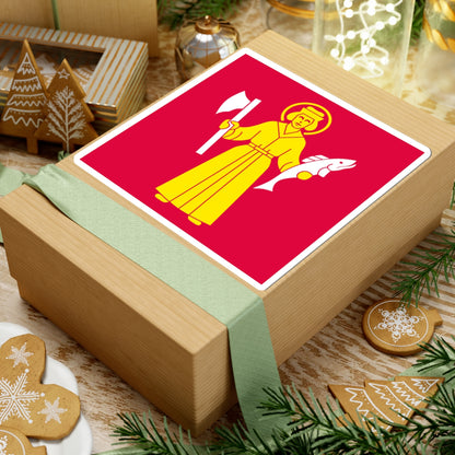 Flag of Botkyrka (Sweden) STICKER Vinyl Kiss-Cut Decal