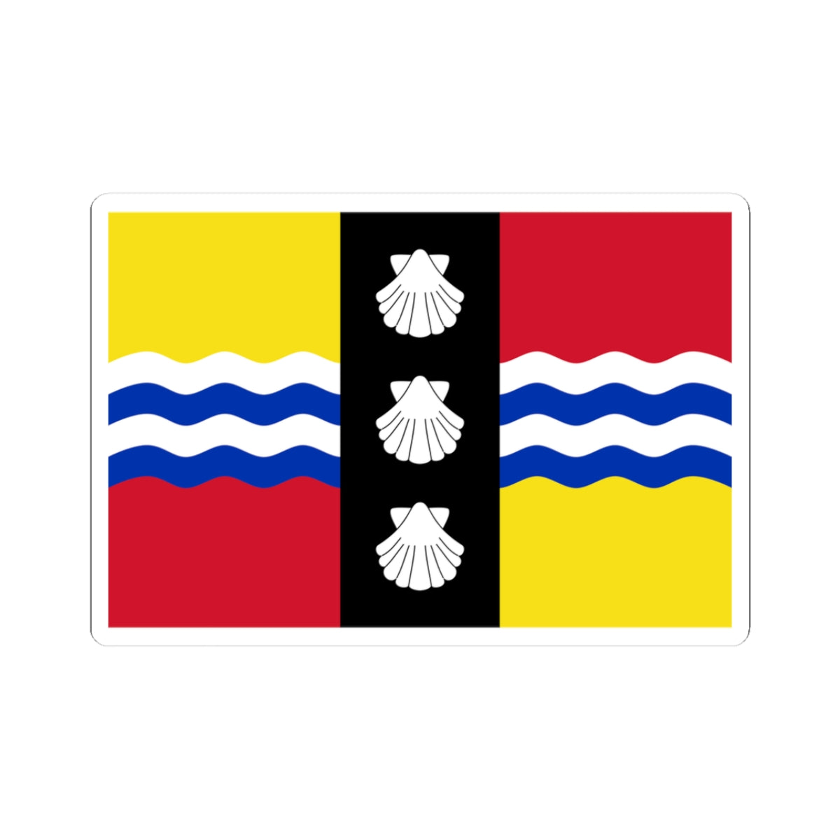 Banner of Bedfordshire council (England) STICKER Vinyl Kiss-Cut Decal