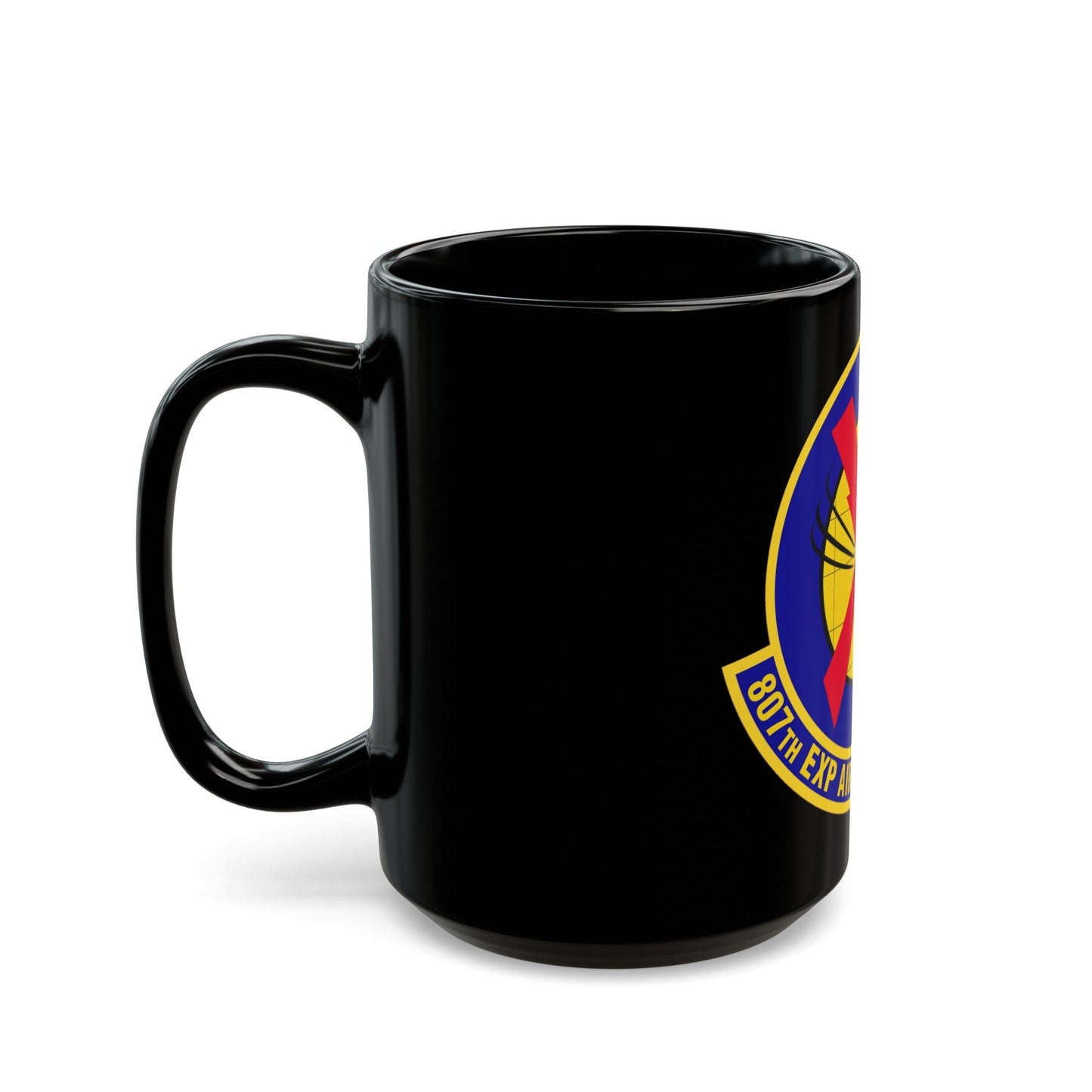 807th Expeditionary Air Support Operations Squadron (U.S. Air Force) Black Coffee Mug-The Sticker Space