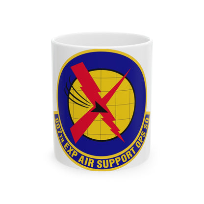 807th Expeditionary Air Support Operations Squadron (U.S. Air Force) White Coffee Mug-11oz-The Sticker Space