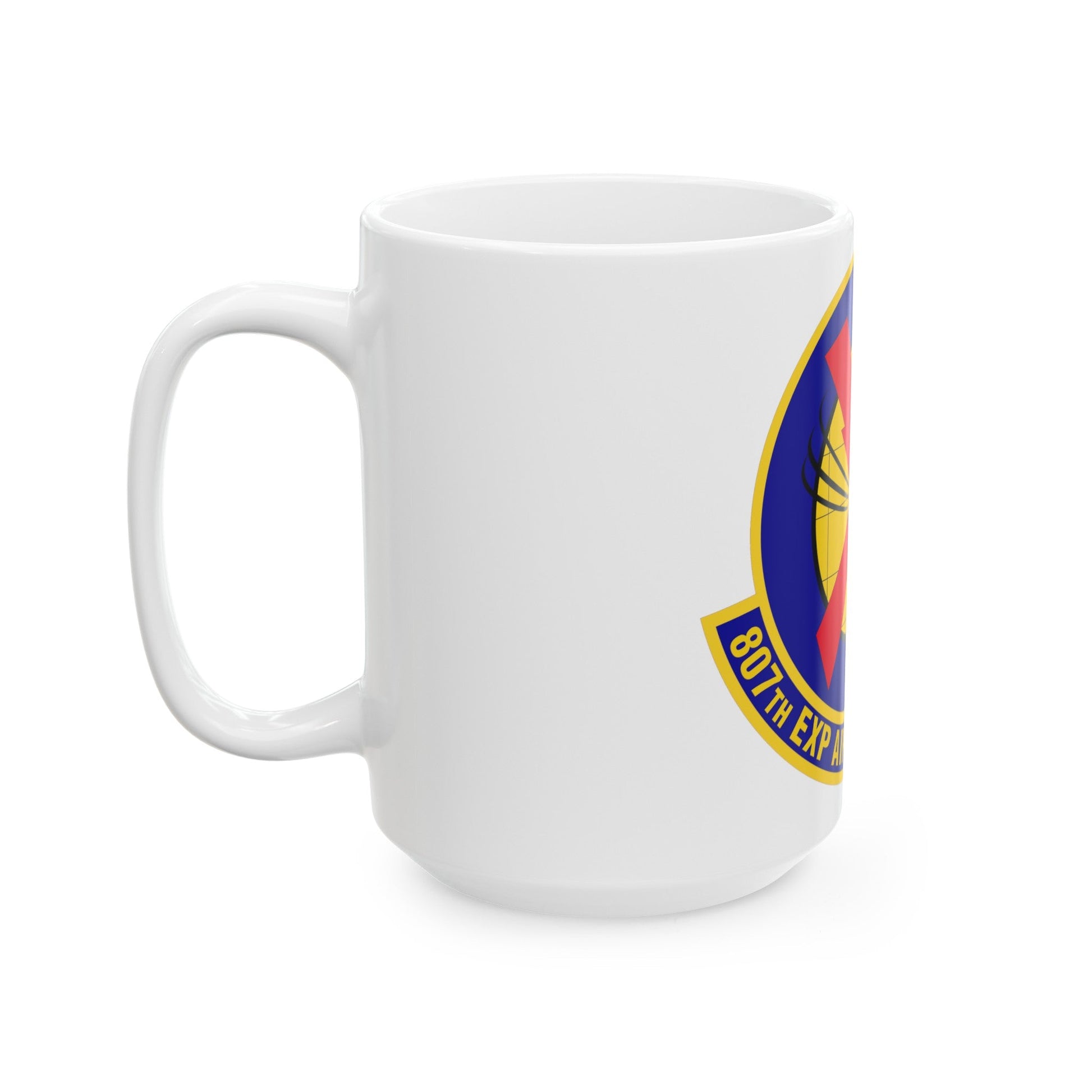 807th Expeditionary Air Support Operations Squadron (U.S. Air Force) White Coffee Mug-The Sticker Space