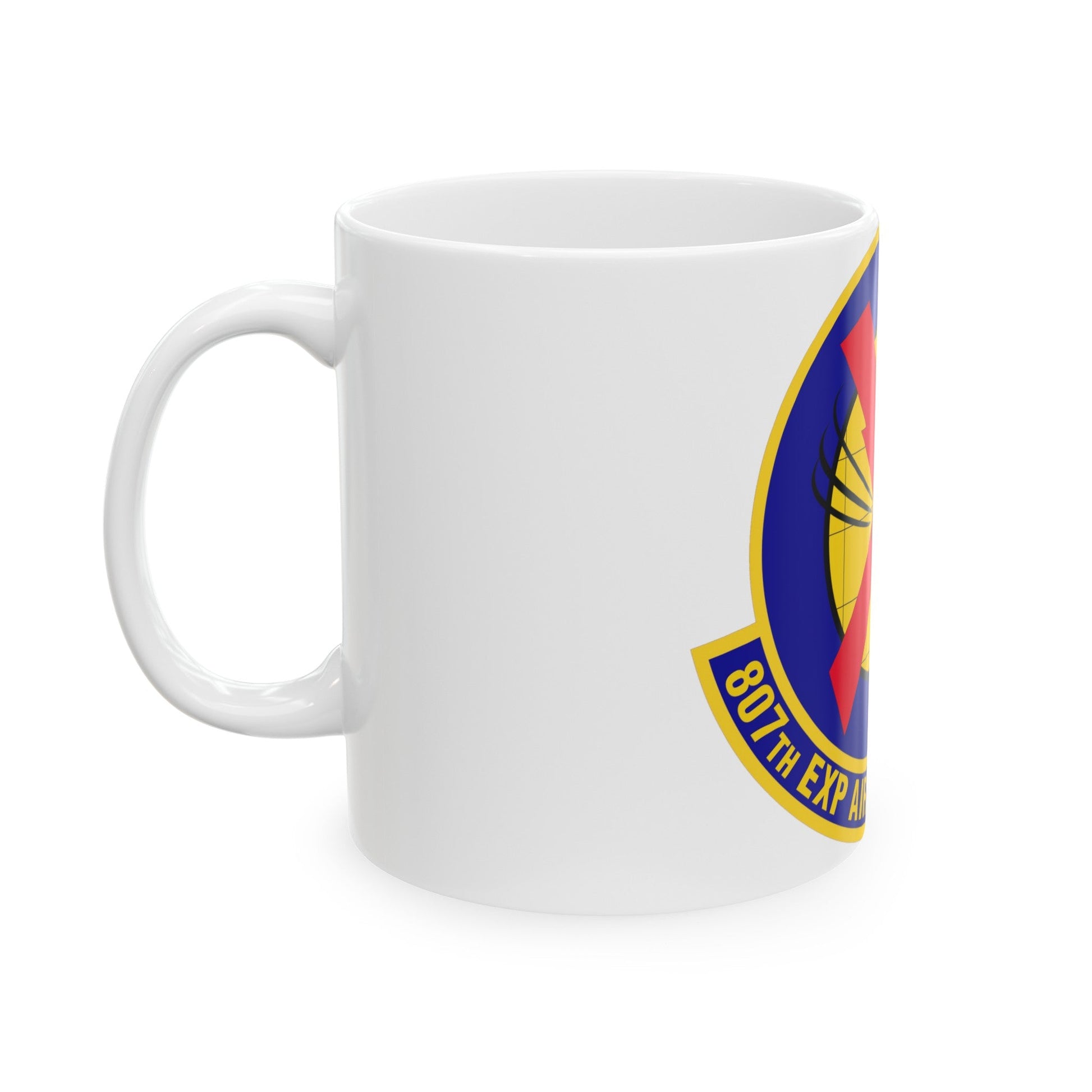 807th Expeditionary Air Support Operations Squadron (U.S. Air Force) White Coffee Mug-The Sticker Space