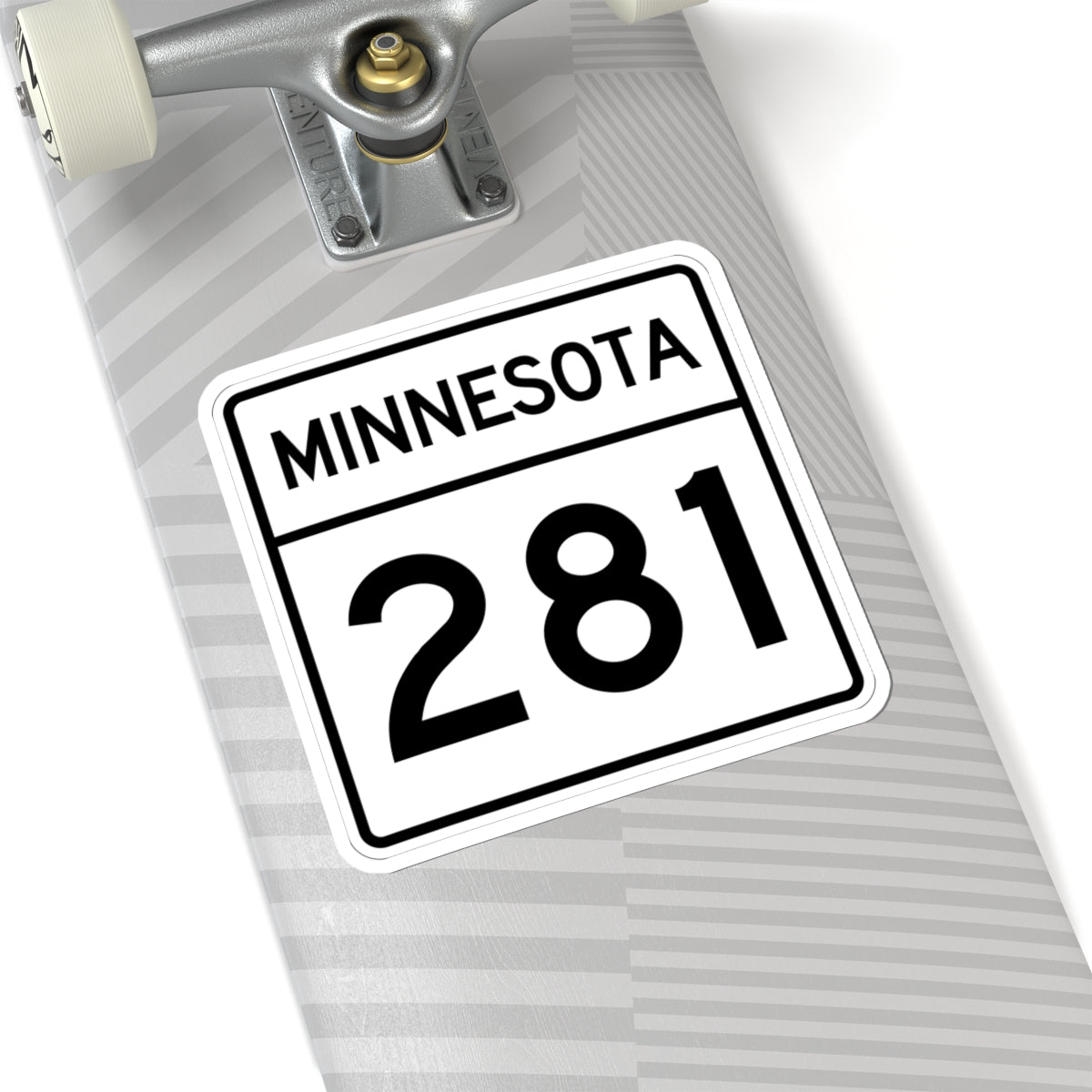 MN-281 1948 (Minnesota) (Road Sign) STICKER Vinyl Kiss-Cut Decal