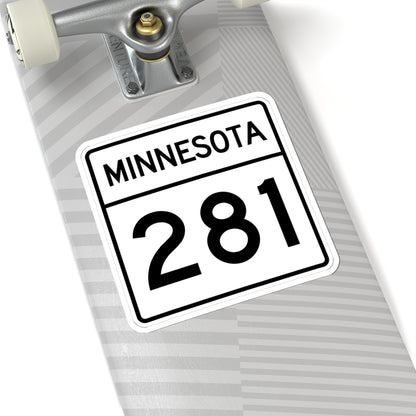 MN-281 1948 (Minnesota) (Road Sign) STICKER Vinyl Kiss-Cut Decal