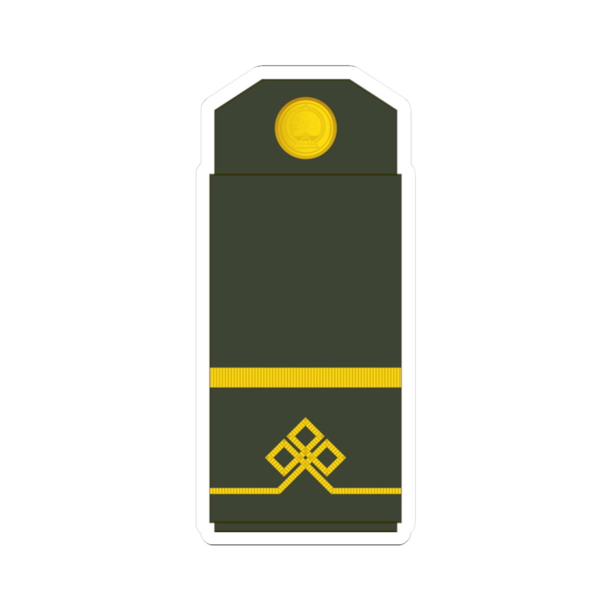 02 Mongolian Army LCP (Mongolia) (Military Rank) STICKER Vinyl Kiss-Cut Decal