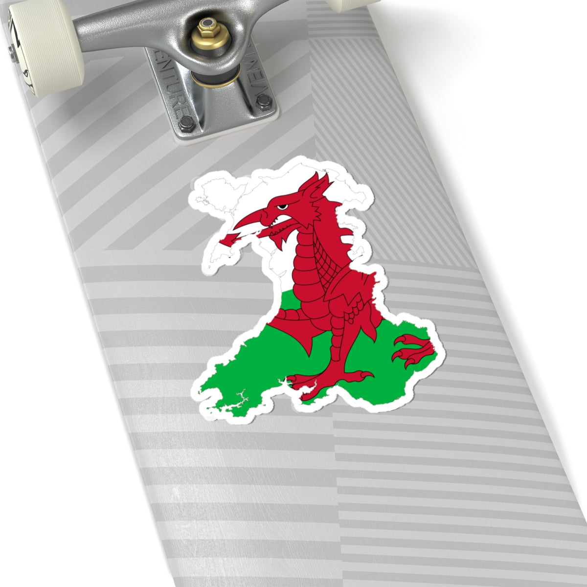 Wales-Flagmap (United Kingdom) STICKER Vinyl Kiss-Cut Decal