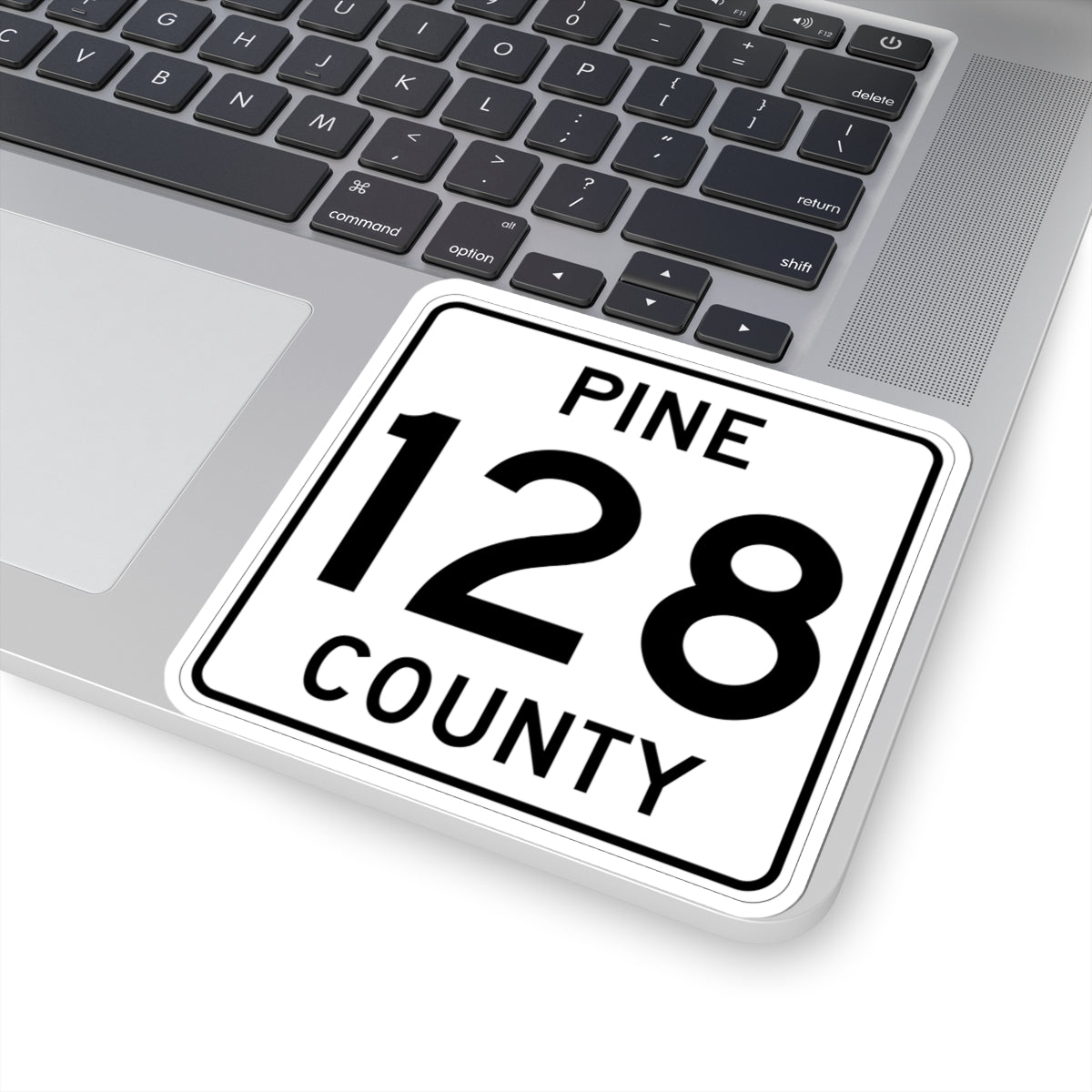 Pine County Route 128 MN (Minnesota) (Road Sign) STICKER Vinyl Kiss-Cut Decal