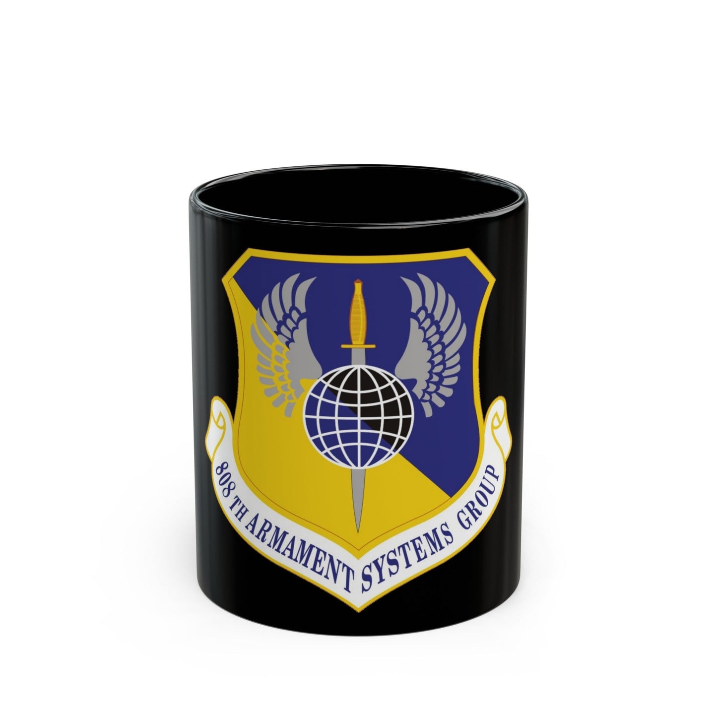 808th Armament Systems Group (U.S. Air Force) Black Coffee Mug-11oz-The Sticker Space