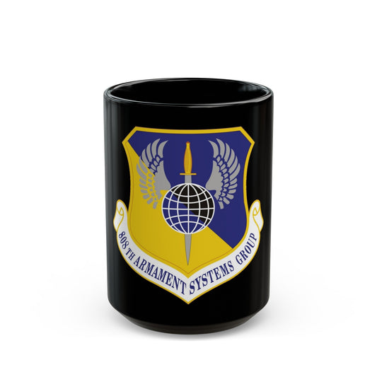 808th Armament Systems Group (U.S. Air Force) Black Coffee Mug-15oz-The Sticker Space