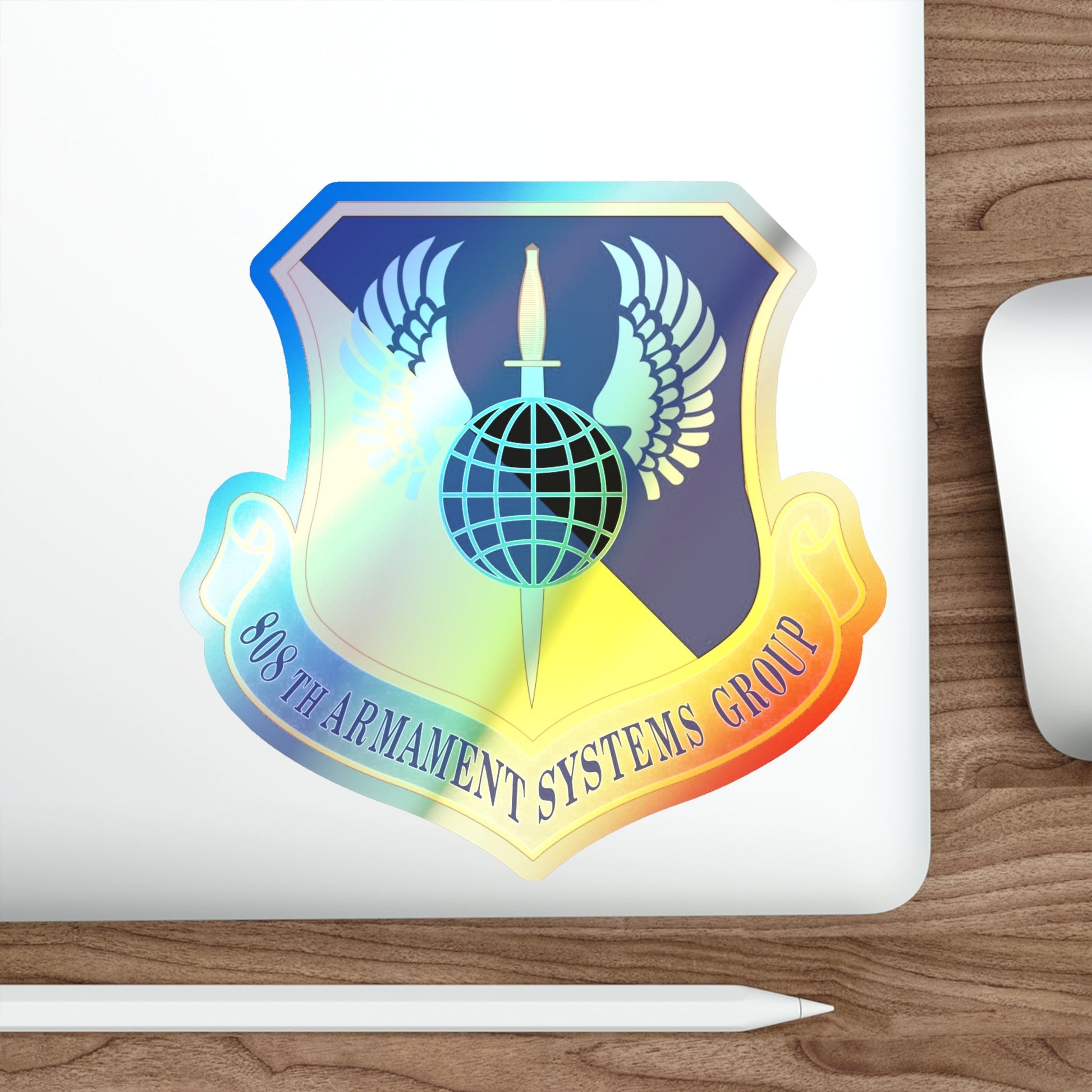 808th Armament Systems Group (U.S. Air Force) Holographic STICKER Die-Cut Vinyl Decal-The Sticker Space