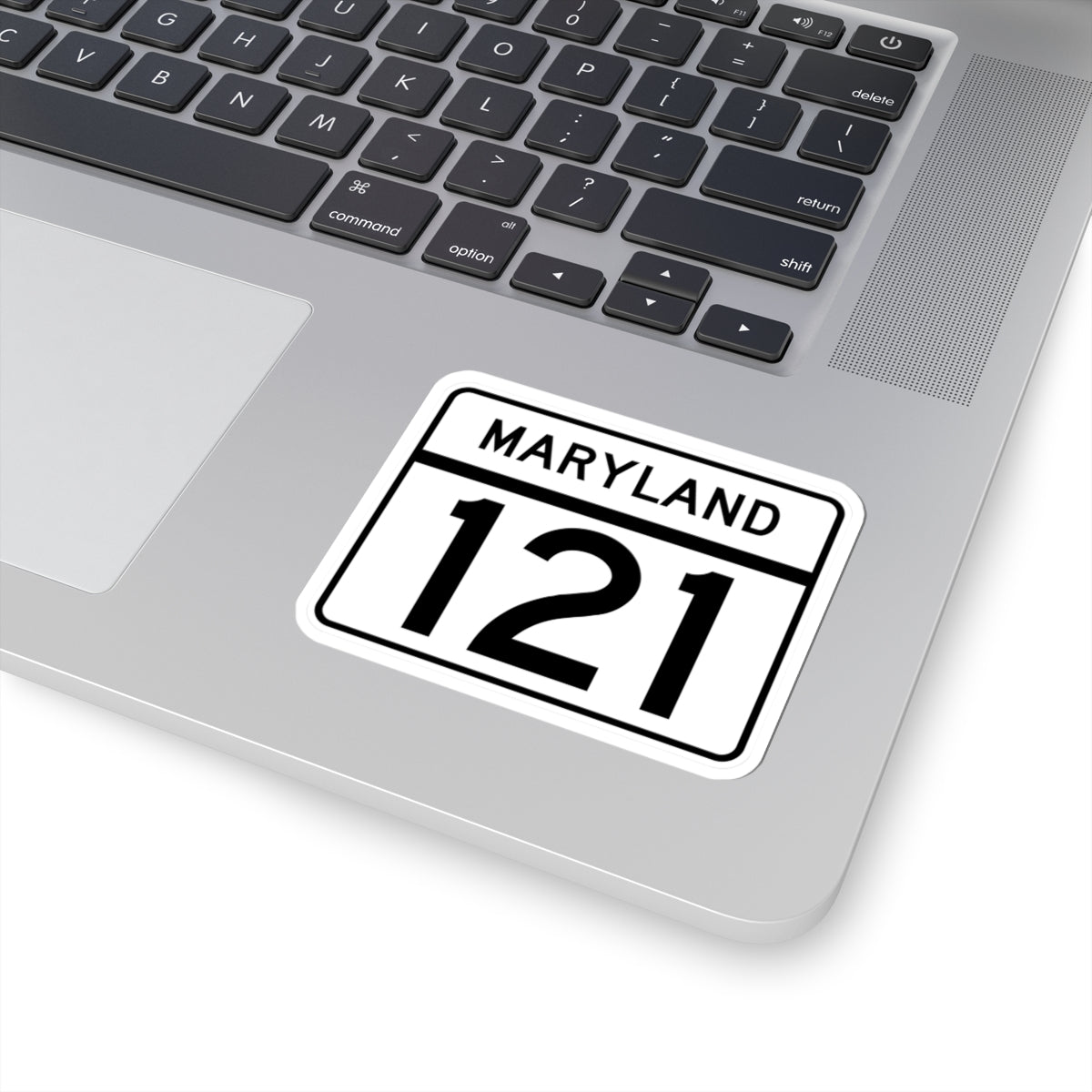 MD Route 121 (Maryland) (Road Sign) STICKER Vinyl Kiss-Cut Decal