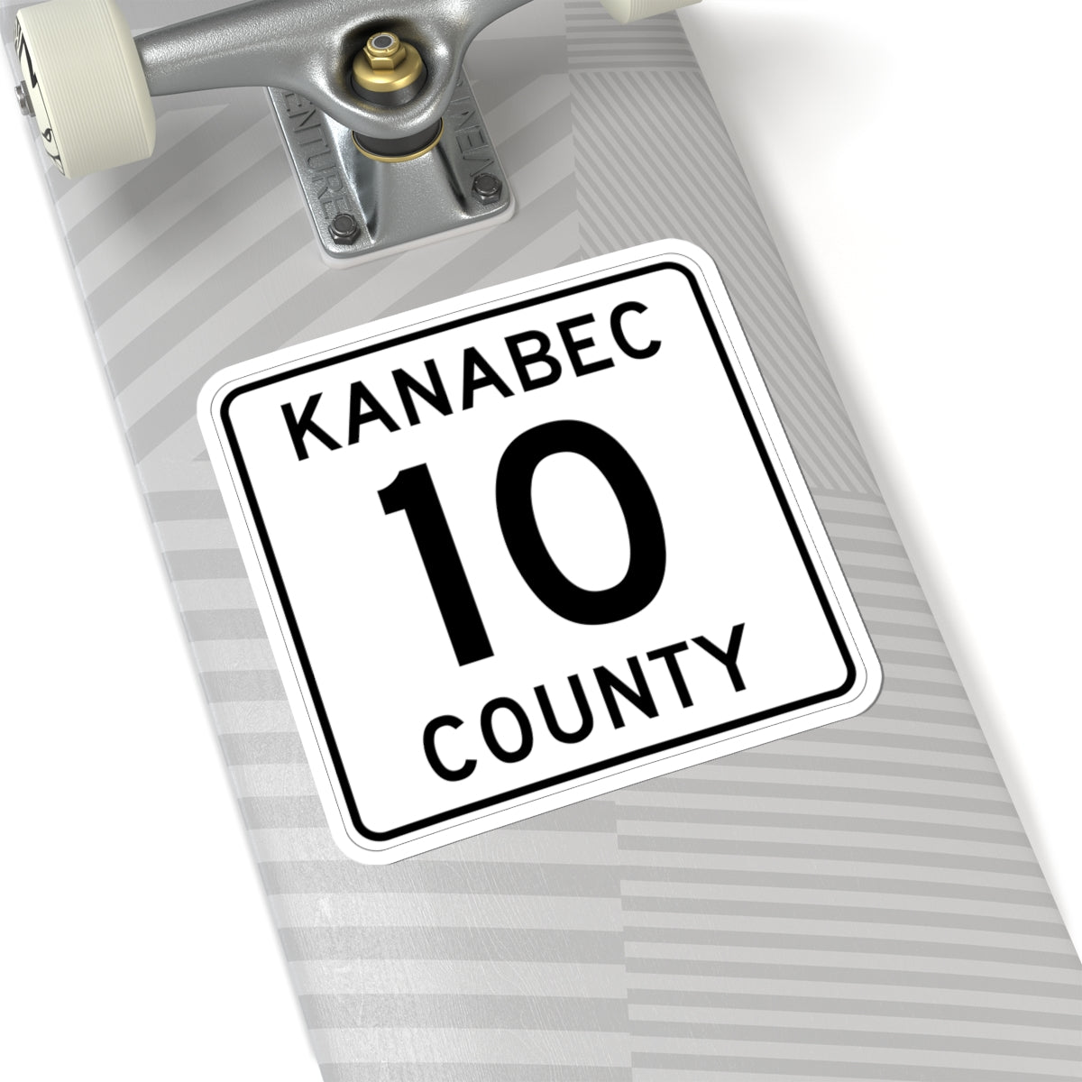Kanabec County 10 MN (Minnesota) (Road Sign) STICKER Vinyl Kiss-Cut Decal