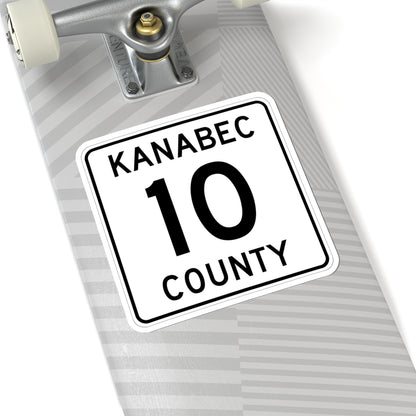 Kanabec County 10 MN (Minnesota) (Road Sign) STICKER Vinyl Kiss-Cut Decal