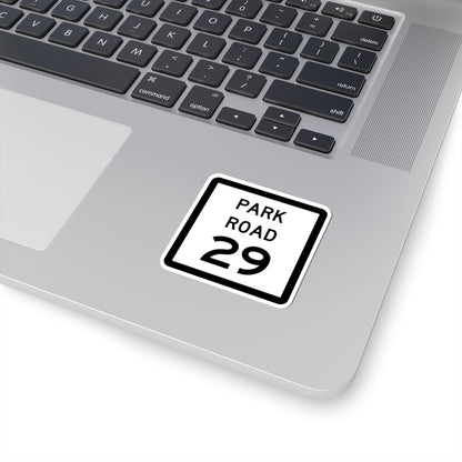 Texas Park Road 29 (Texas) (Road Sign) STICKER Vinyl Kiss-Cut Decal