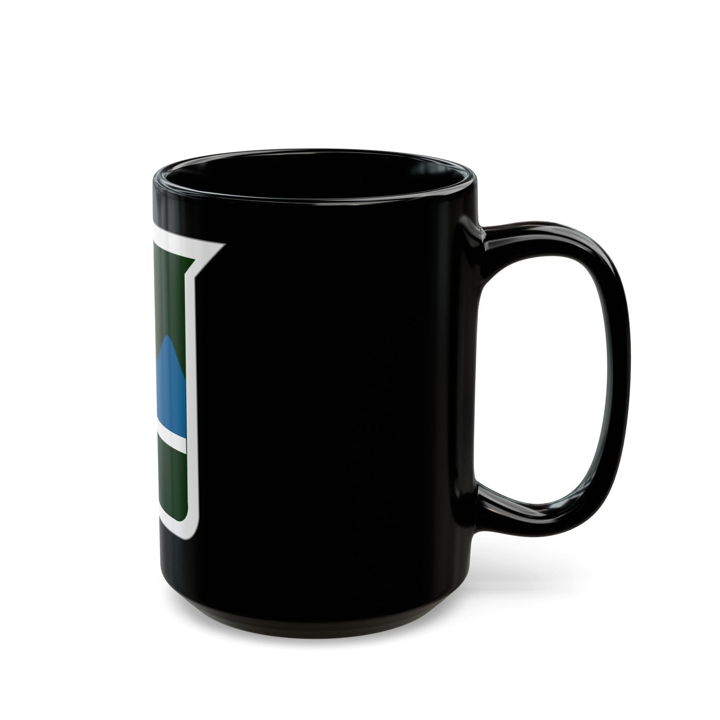 80th Inf Div SSI (U.S. Army) Black Coffee Mug-The Sticker Space