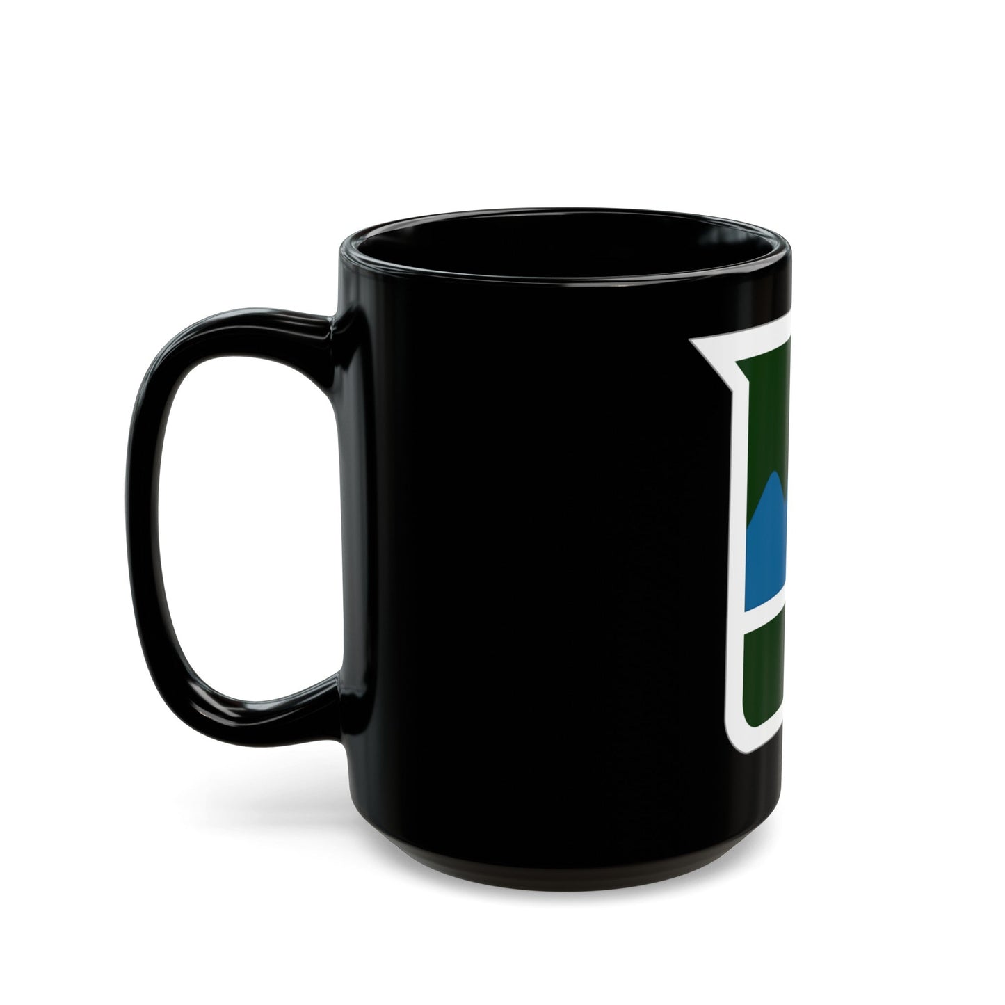 80th Inf Div SSI (U.S. Army) Black Coffee Mug-The Sticker Space