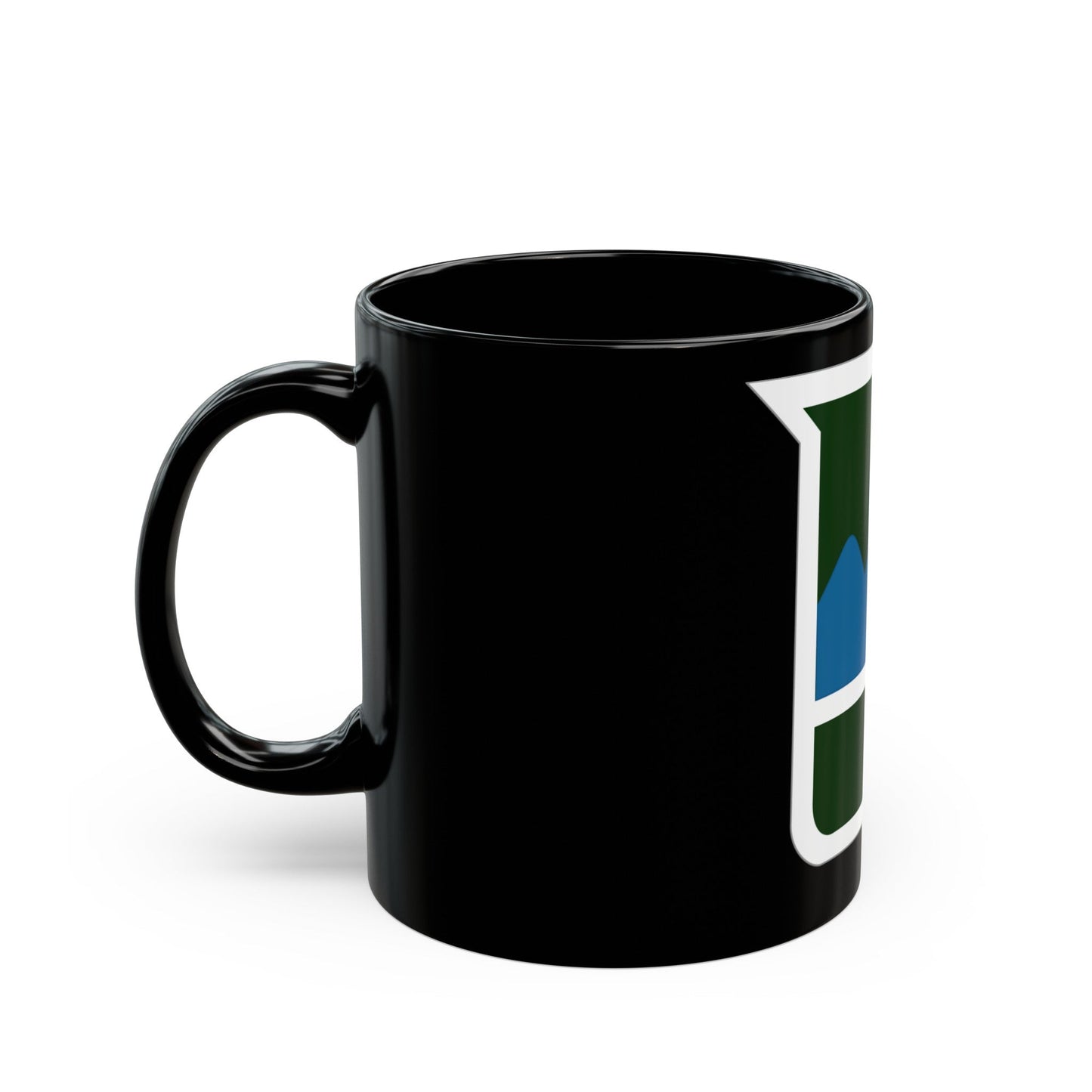 80th Inf Div SSI (U.S. Army) Black Coffee Mug-The Sticker Space