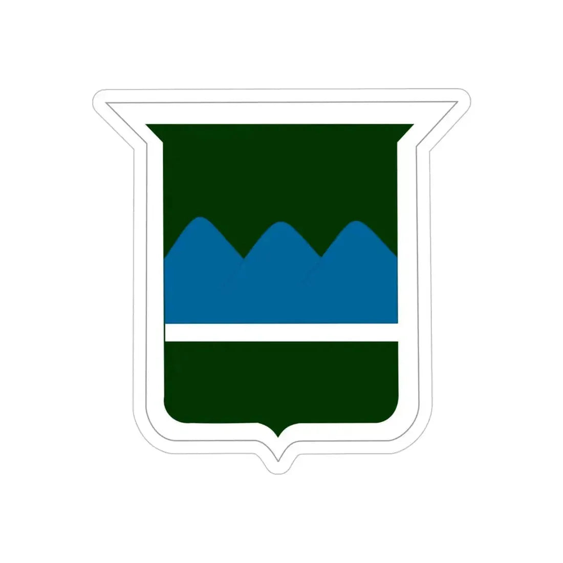 80th Inf Div SSI (U.S. Army) REVERSE PRINT Transparent Die-Cut STICKER - The Sticker Space