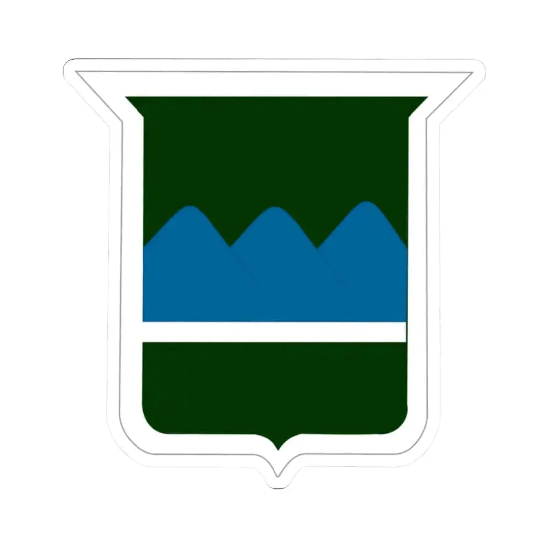 80th Inf Div SSI (U.S. Army) STICKER Vinyl Kiss-Cut Decal 2 Inch White - The Sticker Space