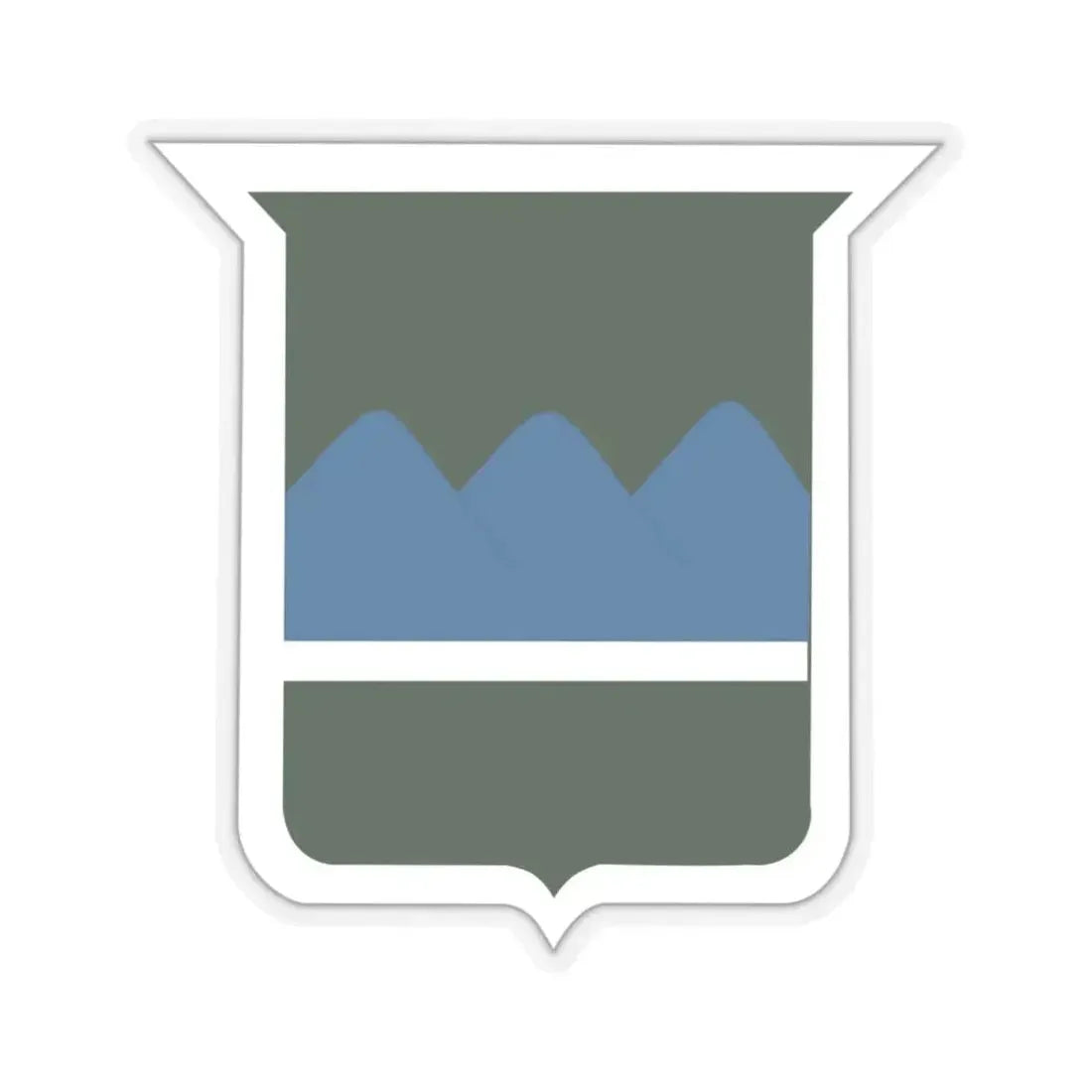 80th Inf Div SSI (U.S. Army) STICKER Vinyl Kiss-Cut Decal 6 Inch Transparent - The Sticker Space