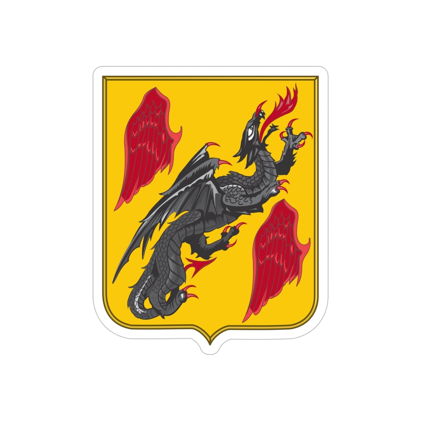 81 Airborne Antiaircraft Artillery Battalion 2 (U.S. Army) REVERSE PRINT Transparent STICKER-6" × 6"-The Sticker Space