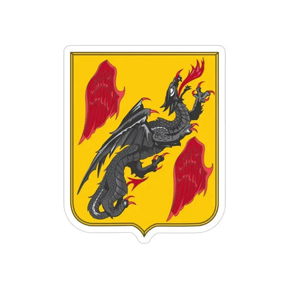 81 Airborne Antiaircraft Artillery Battalion 2 (U.S. Army) REVERSE PRINT Transparent Die-Cut STICKER 4 Inch Die-Cut Transparent - The Sticker Space