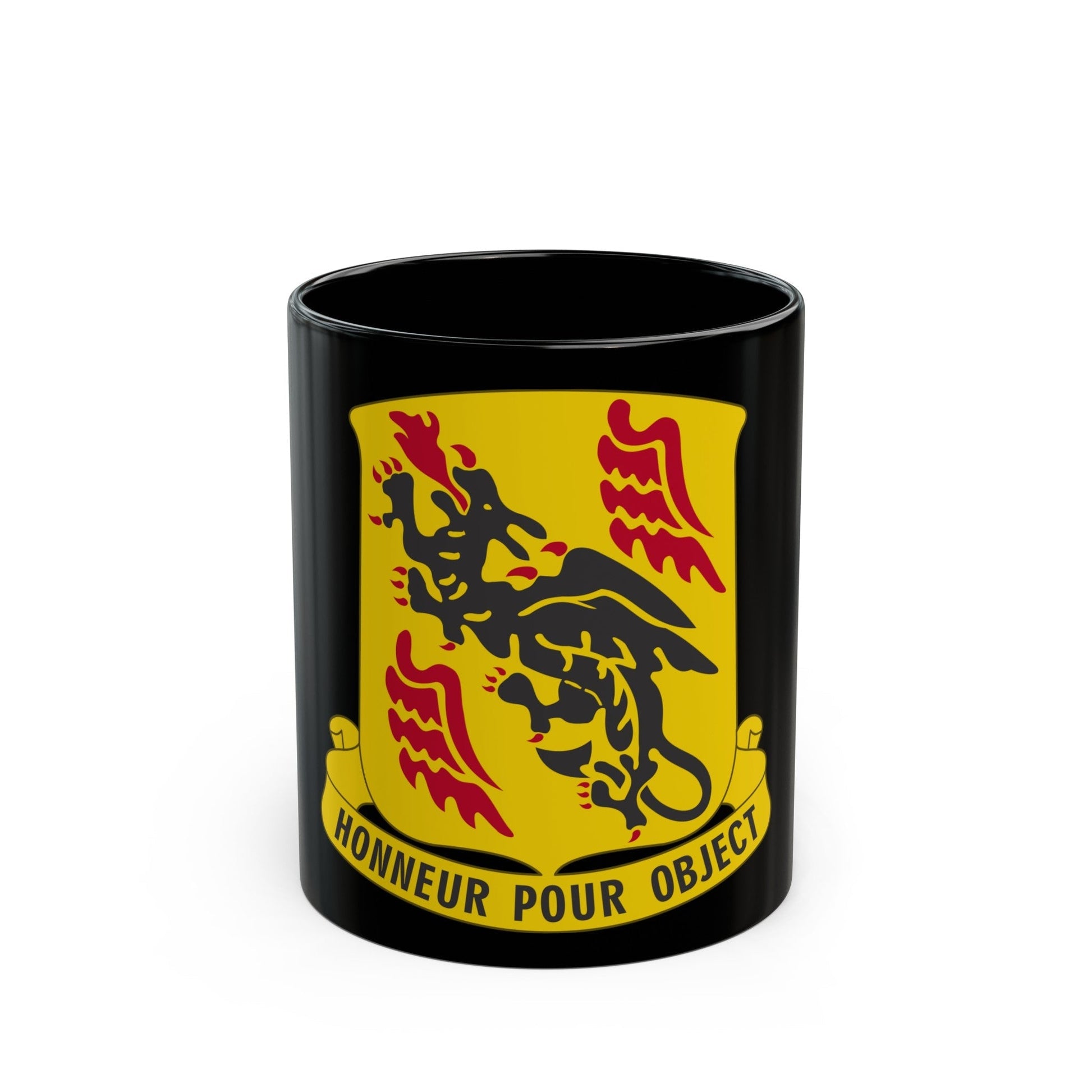 81 Airborne Antiaircraft Artillery Battalion (U.S. Army) Black Coffee Mug-11oz-The Sticker Space