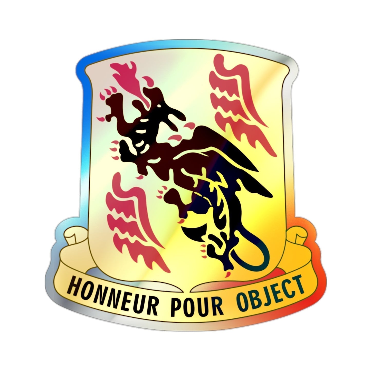 81 Airborne Antiaircraft Artillery Battalion (U.S. Army) Holographic STICKER Die-Cut Vinyl Decal-2 Inch-The Sticker Space